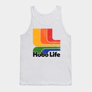 Hobo Life /// Faded Thrift Style Retro Design Tank Top